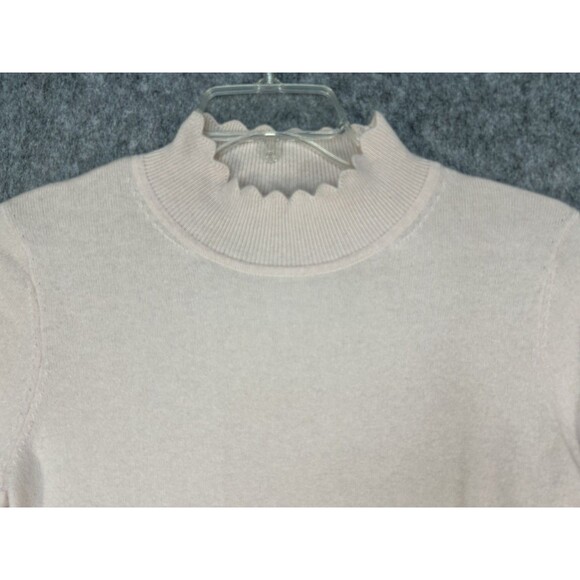 Nanette Lepore Pink 100% Cashmere Long Sleeve Sweater Soft 2 Ply Size Large - Picture 2 of 11